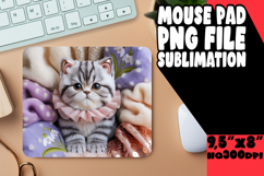 Cheerful Mouse Pad PNG Style, Holiday Pets Product Image 1