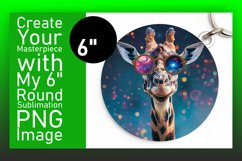 Spring Giraffe Designs Sublimation Round Design Product Image 1