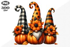 Halloween Gnomes Sublimation - Clipart PNG Design Product Image 1