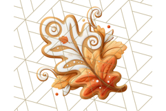 Fall Gingerbread Cookie PNG Clipart, Autumn Cookies Clip Art Product Image 2