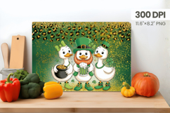 Lucky Geese with Pot of Gold Cutting Board PNG Sublimation D Product Image 1