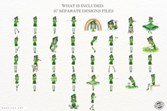 St Patricks Girl Clipart Product Image 3