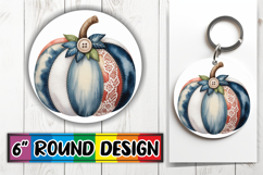 Joyful Moments Car Coaster, Pumpkin Watercolor Product Image 1