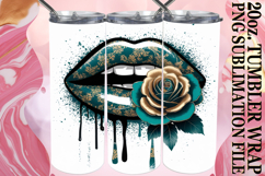 Gentle Moments 20oz tumbler wrap, Dripping Lips Product Image 1