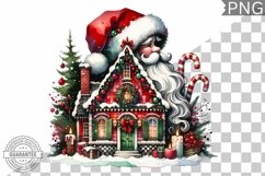 Christmas Santa Sublimation - Clipart PNG Design Product Image 1