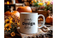 Thanksgiving 11oz white blank Coffee Mug Mockup Product Image 1