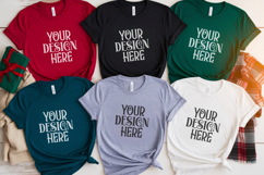 Christmas Family Matching Group Flat Lay T-Shirt Mockups Product Image 1