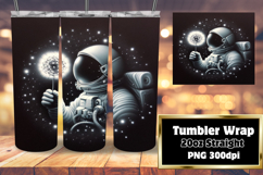 20oz Tumbler Artwork for Sublimation , Astronaut Product Image 1