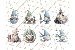 Cozy Winter Gnome Clipart PNG, Christmas Gnome Clip Art Product Image 6