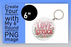 Cute Round Design for Keychains , Valentines Product Image 1