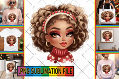 Vibrant TSHIRT Art Ideas, Afro Girl Product Image 1