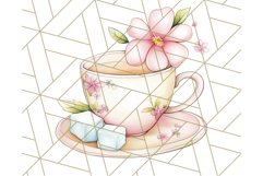 Tea Time Animal Clipart PNG Woodland Forest, Cottagecore Png Product Image 2