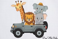 Watercolor Safari Adventure Clipart PNG Product Image 1
