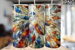 Watercolor Falling Leaves Tumbler Wrap PNG Design | 300 dpi Product Image 1