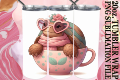 Inspiring vibes 20oz tumbler wrap, Turtle Product Image 1