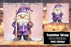 Watercolor Winter Gnome Wrap for 20oz Tumblers Product Image 1