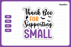 Halloween Small Business Packaging Sticker | Thank Boo Product Image 3