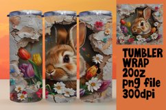 3D Hole in Wall Wrap: Spring Animals and Flower Tumbler Product Image 1