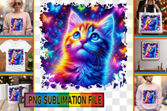 Playful PNG Design for TSHIRTS, Cat Product Image 1