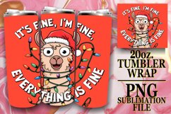 Cozy afternoons 20oz tumbler wrap, Xmas Product Image 1