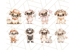 Pug Clipart PNG, Cute Dog Art, Puppies With Jobs, Pug Work Product Image 8