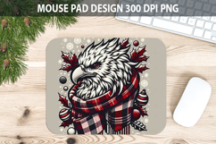 Christmas Owl Mouse Pad Sublimation - Animal PNG Desig Product Image 1