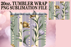 Joyful Colors 20oz tumbler wrap, Gold Flower Product Image 1