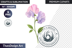 Flower Clipart PNG, Botanical Illustration Floral graphic Product Image 1