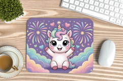 Happy New Year PNG Mouse Pad,Festive New Year's Eve 2026 PNG Product Image 1