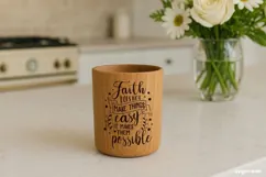 God Quote and Saying SVG Engraved | Faith SVG Product Image 1