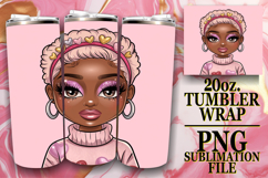 ENCHANTING VIBES 20oz TUMBLER WRAP, Afro Girl Product Image 1