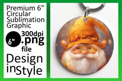 Garden Gaiety: Gnome Circle Design Sublimation Watercolor Product Image 1