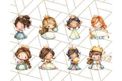 Princess Clipart PNG, Cute Royal Girl Clip Art Product Image 6