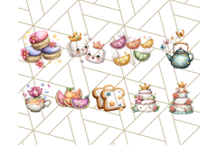 Princess Tea Party PNG Clipart with Teacups &amp; Fancy Treats Product Image 2