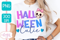 Halloween Cutie shirt PNG for Sublimation, Cute skull PNG Product Image 2