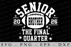 Senior Brother 2026 SVG | SVG Cut files | Cricut Product Image 1