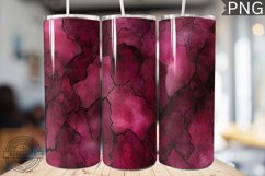 Burgundy Alcohol Ink Tumbler Wrap - High Quality 300 Dpi Product Image 1