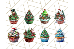 Christmas Cupcake PNG Clipart, Cute Food PNG, Holiday Treat Product Image 6