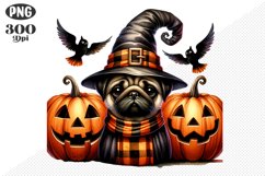 Halloween Dog Sublimation - Clipart PNG Design Product Image 1