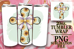 RADIANT ENCOUNTERS 20oz TUMBLER WRAP, Cross and Bow Product Image 1
