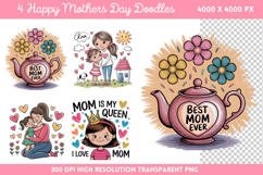 Floral Mama Mom Sublimation PNG Product Image 1