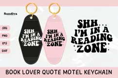Book Lover Motel Keychain SVG Vol. 2 | I'm In A Reading Zone Product Image 1