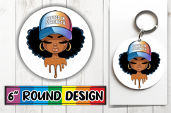 Joyful Circle Designs Sublimation PNG, Black Woman Product Image 1