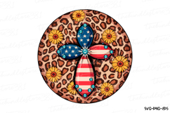 America Cross Sign Svg | 4th of July Svg | Svg Cut File Product Image 1