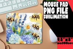 Playful Mouse Pad Sublimation PNG, Bee Product Image 1