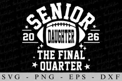 Senior Daughter 2026 SVG | SVG Cut files | Cricut Product Image 1