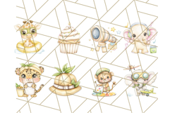 Safari Baby Animal Clipart PNG, Jungle Outfits Baby Animals Product Image 6