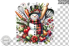 Christmas Snowman Sublimation - Clipart PNG Design Product Image 1