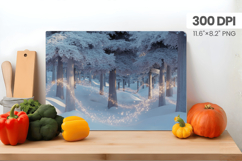 Winter Christmas Wonderland Cutting Board PNG Sublimation Product Image 1