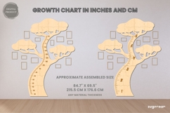 Family Tree Height Chart Laser Cut | Glowforge | SVG Product Image 3